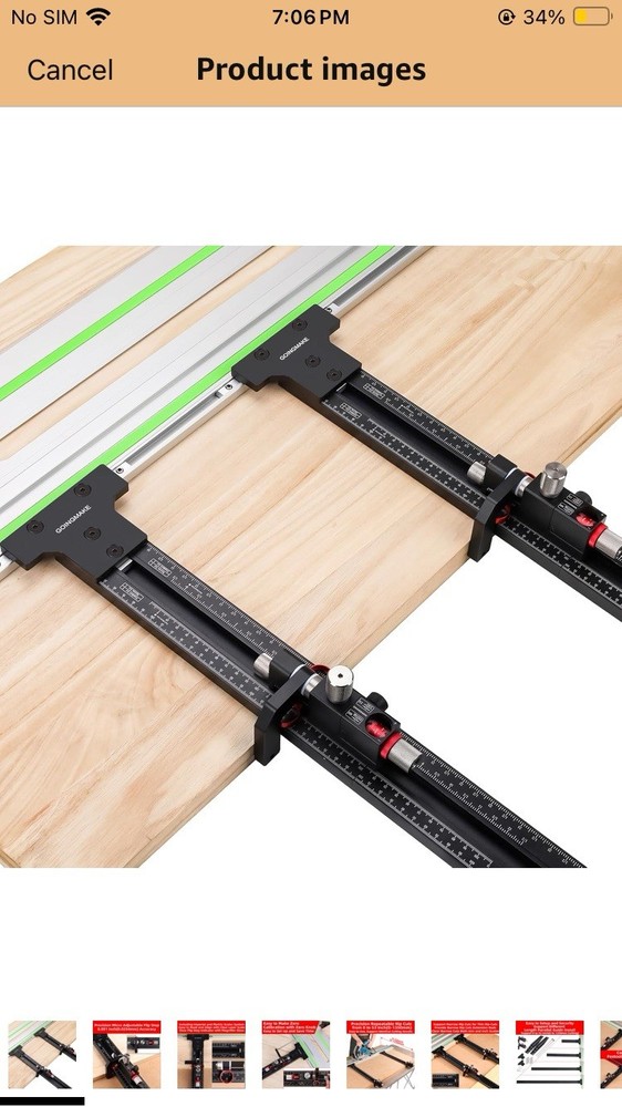 GOINGMAKE Precision Micro Adjustable Flip Stop Jig, 0.001" Accuracy, 53"