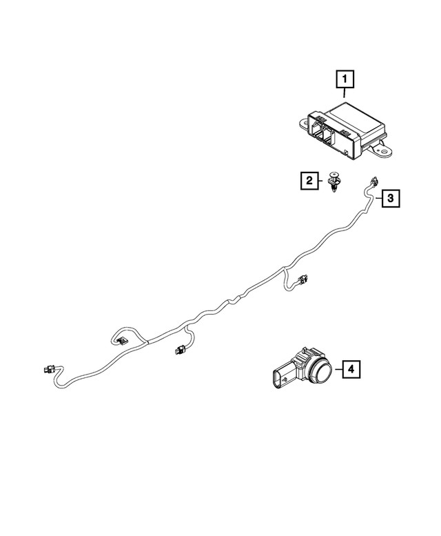 Genuine Mopar Parking Assist Module 68439611AA