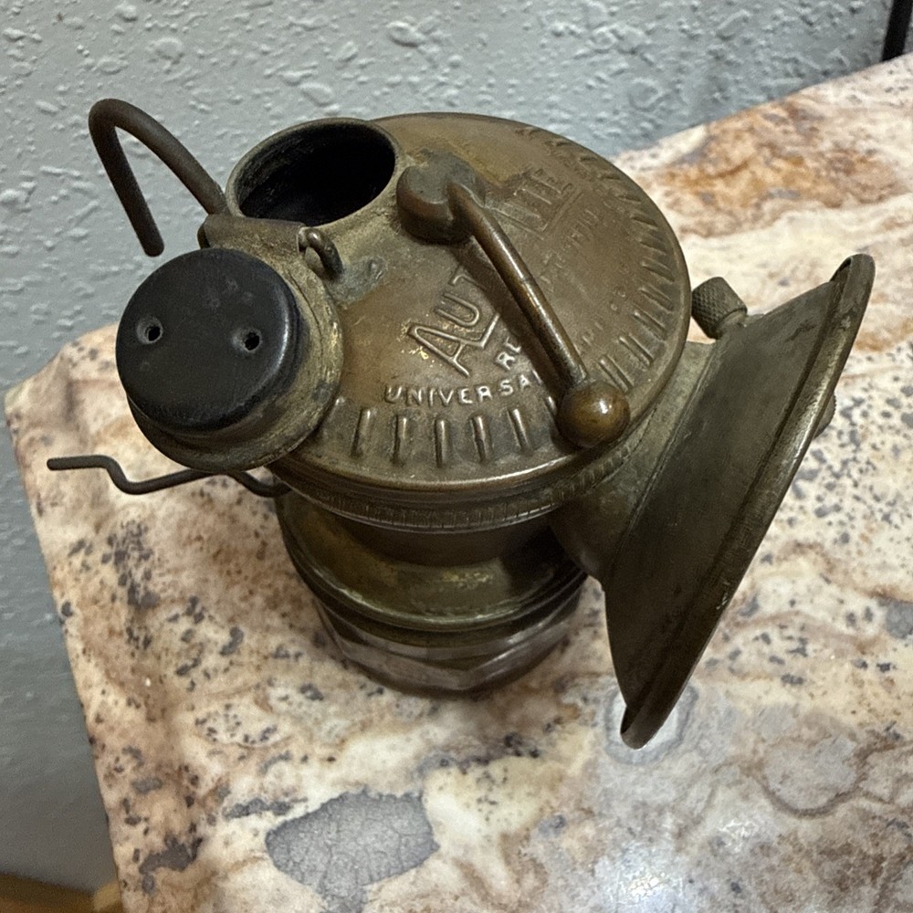 Vintage Auto-Lite carbide mining lamp