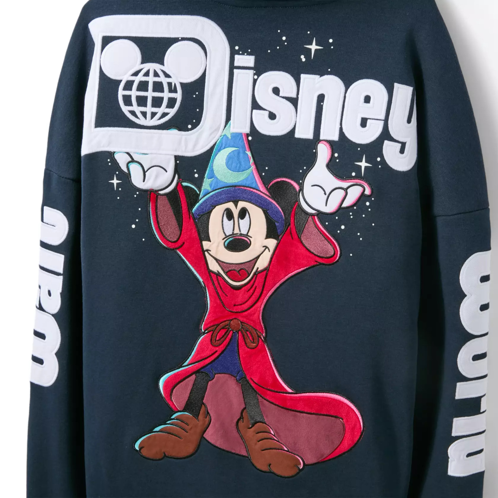Disney Parks Sorcerer Mickey Mouse Zip Hoodie Adult LARGE - Walt Disney World