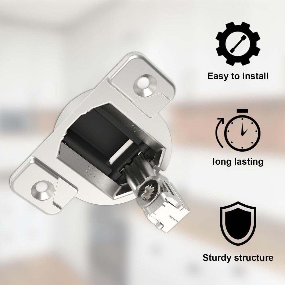 Blum 33.3600 Replacement 110° Face Frame Cabinet Hinges, 8 Pack
