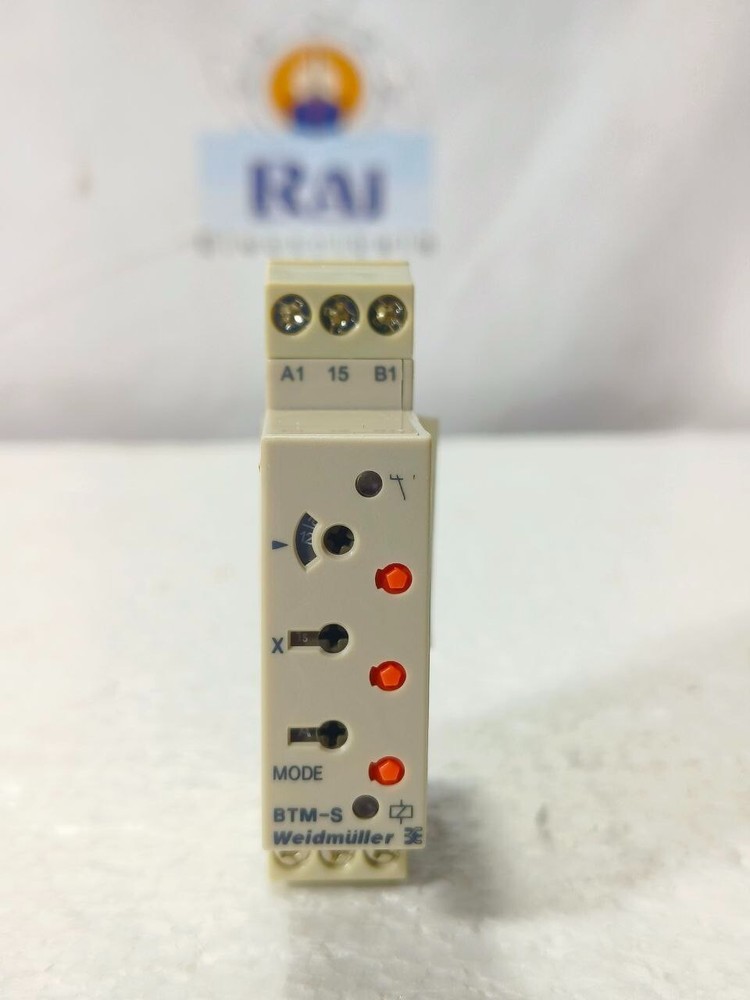 WEIDMULLER BTM-S MULTI-FUNCTION TIME RELAY TIMER 0.1S-120H 24-48VDC / 24-240VAC