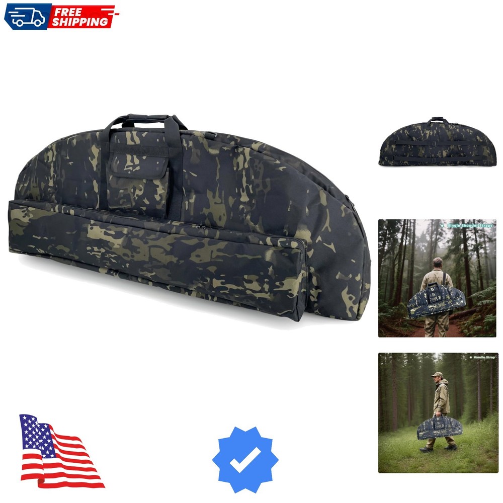 Compound Bow Case Soft Bow Padded Case Light-Weight Bow Carry Bag with Arrow ...