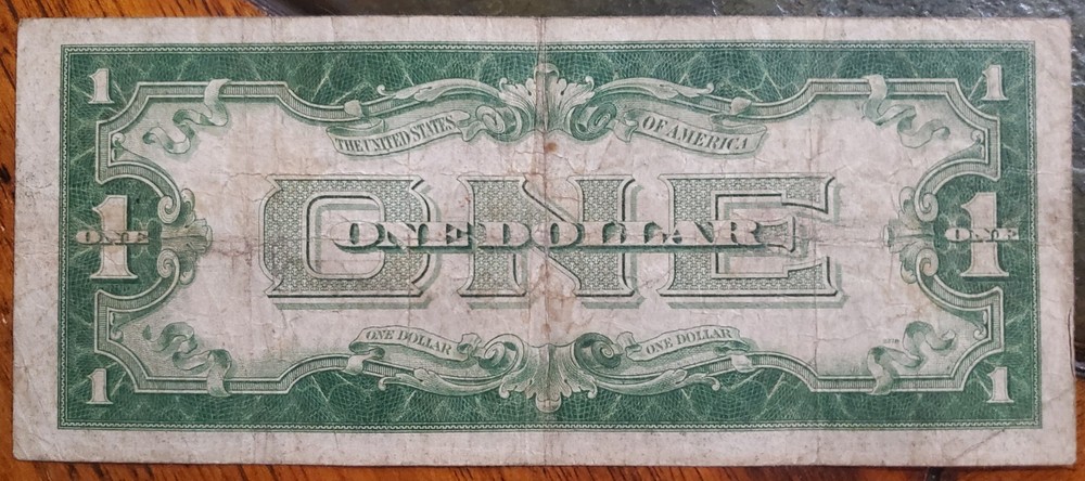 1928 B $1 Dollar Funny Back Silver Certificate Note AG -Fair Condition