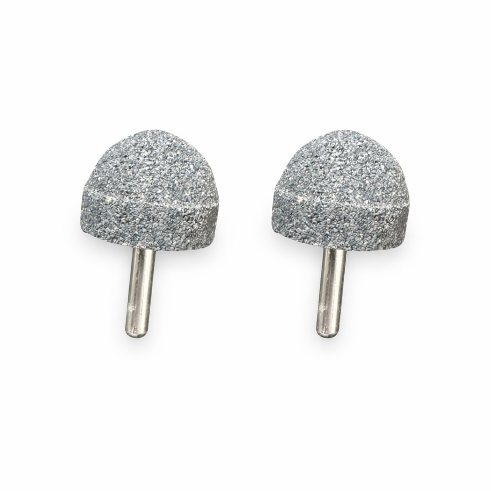 Tire Patch Buffing Stone - 36 Grit, Round Top Shape - 1/4” Shank - 2 Pack