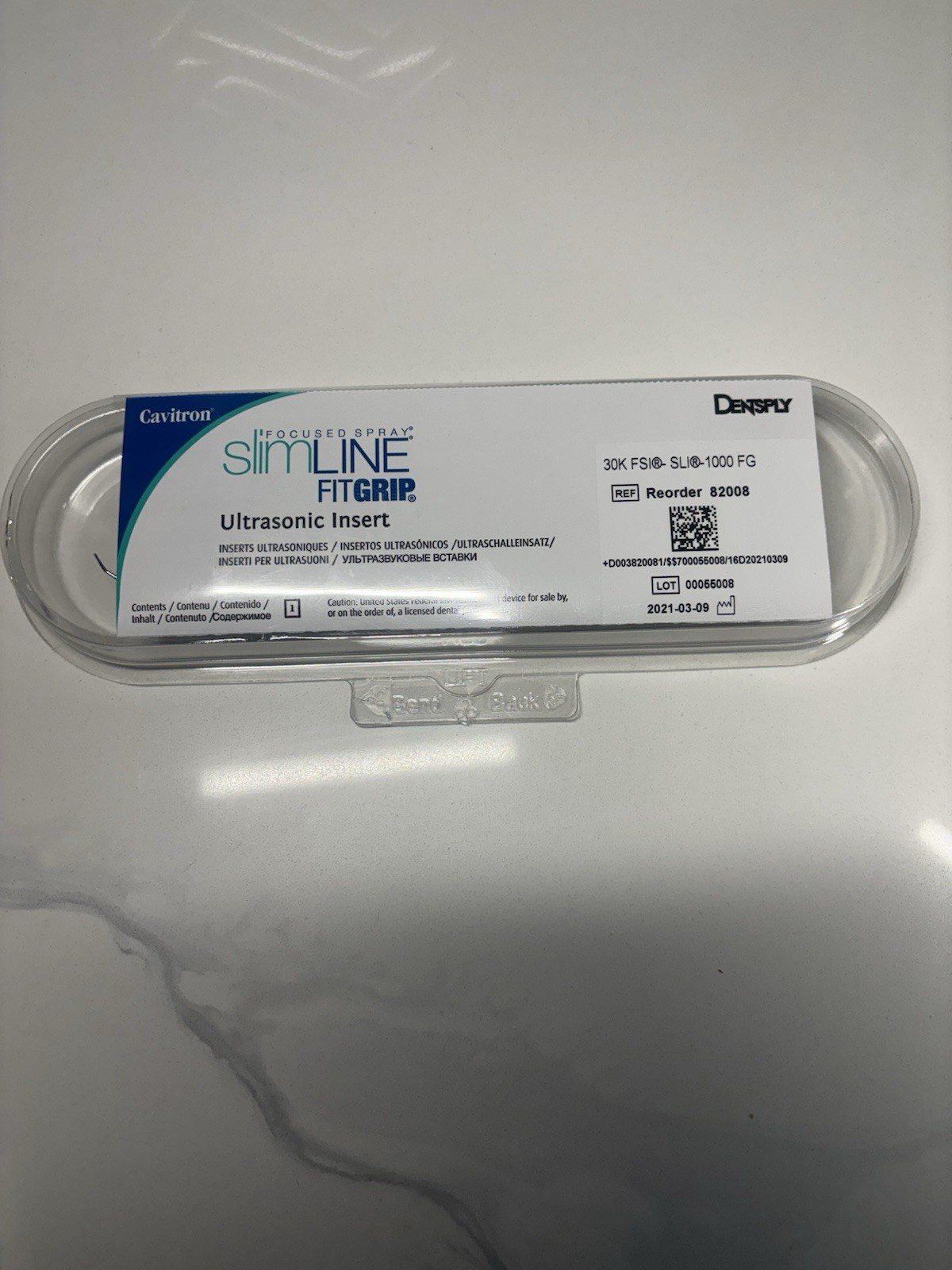 Dentsply 82008 Cavitron Ultrasonic Insert #1000 FITGRIP Focused Spray 30 kHz