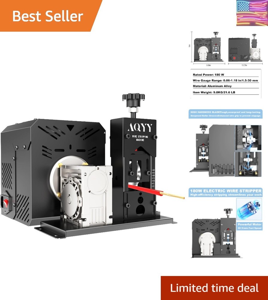 Electric Wire Stripper Machine, 0.06"-1.18" Automatic Wire Stripping Machine,...