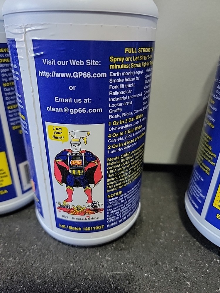 All purpose Biodegradable Cleaner 3 Pack Gp66 Miracle Cleaner