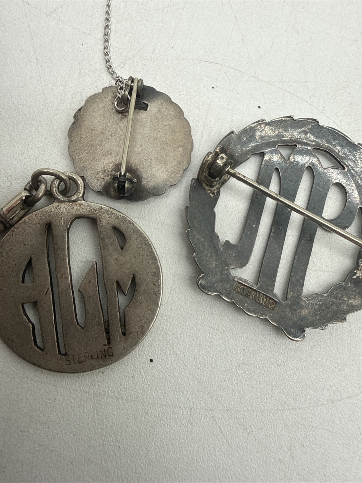 Sterling Silver Lot of Charms Keychains Awards ETC Approx 5.5 Ounce