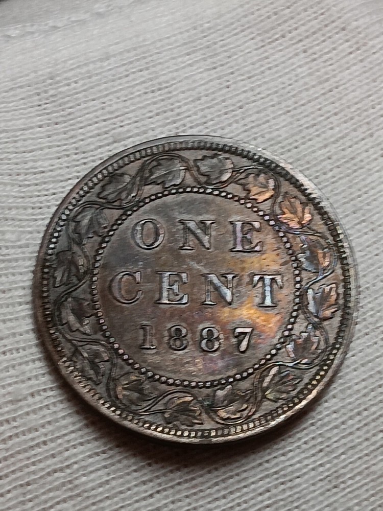 👉1887 Canada One Cent - Higher GRADE MS Choice Stunning A/22