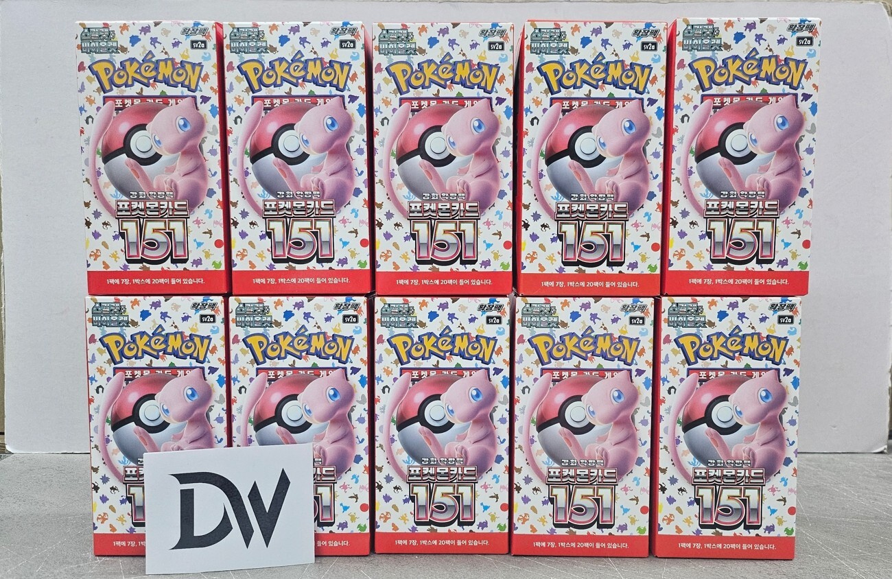 [10 BOXES] Pokemon Card 151 Booster Box Scarlet &Violet / Korean Ver / Tracking