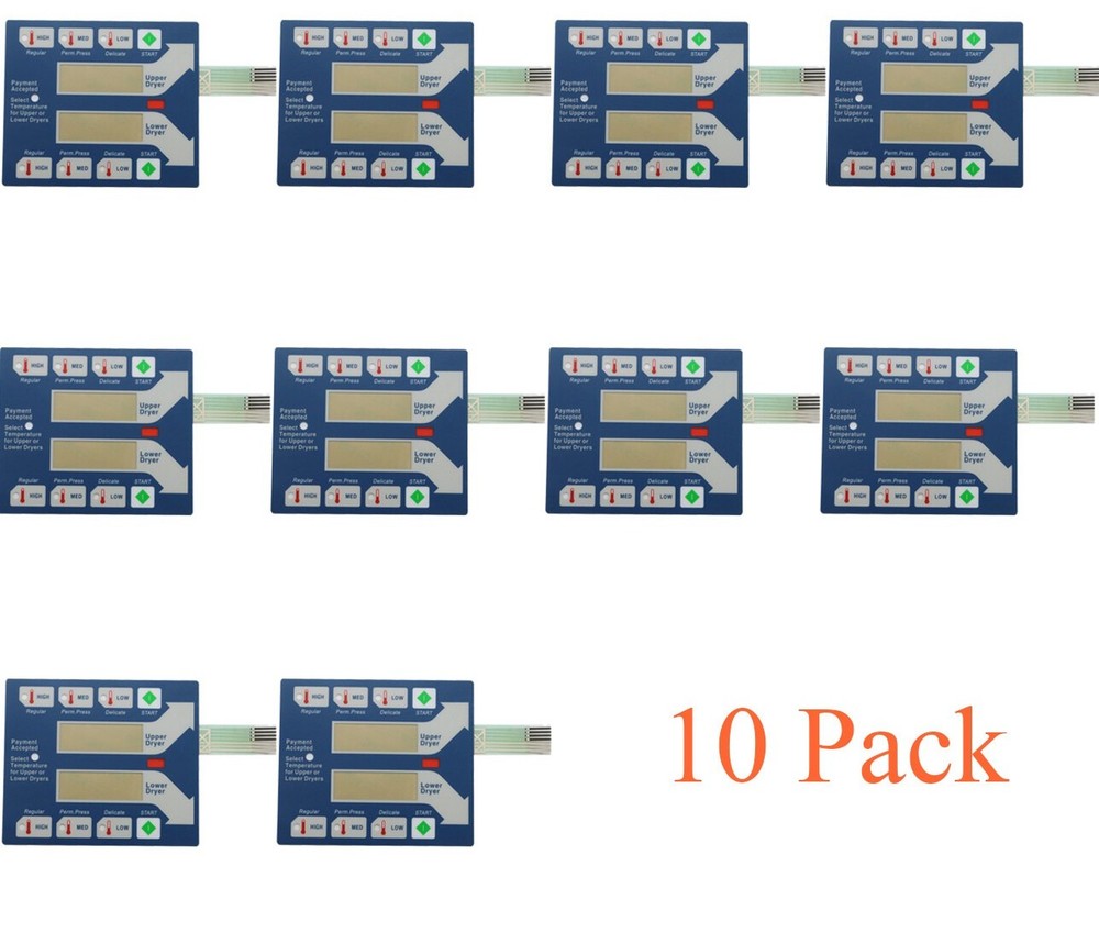for Dexter Stack Dryer Computer Top Touch Pad # 9801-059-006 - 10 Pack