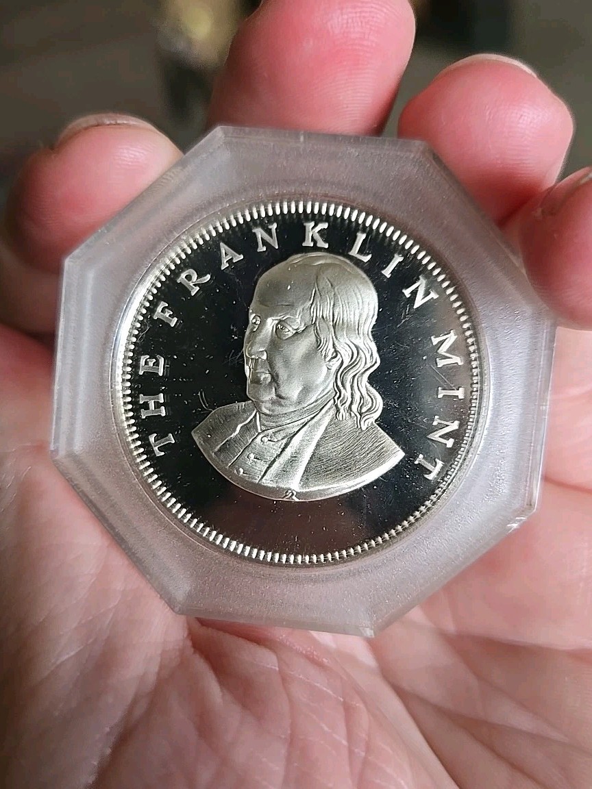BEN FRANKLIN COMMEMORATIVE PROOF COIN THE FRANKLIN MINT