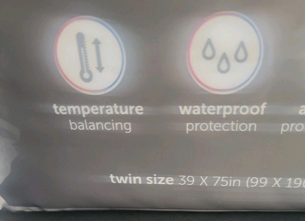 Allerease Perfect Protection Temperature Balancing Mattress Protector Twin NIP
