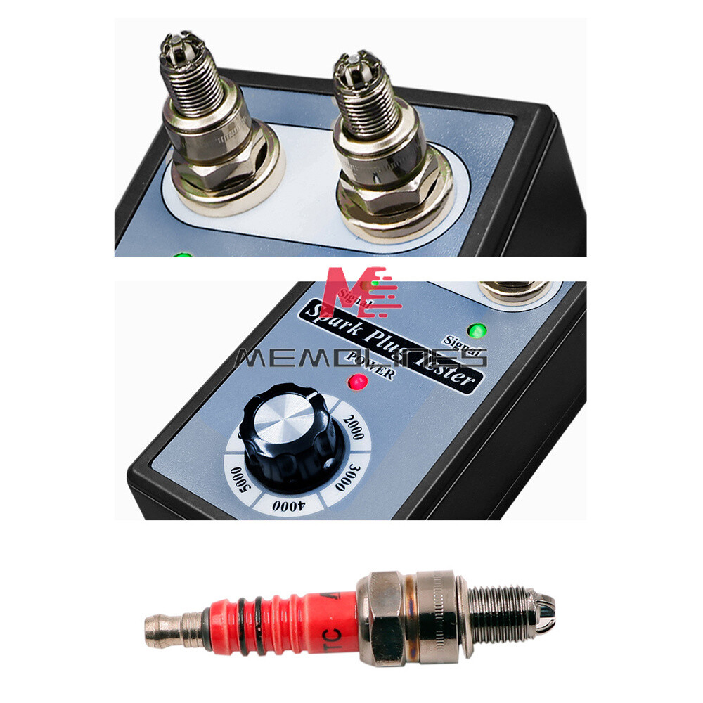 Dual Hole 12V Car Spark Plug Tester Ignition Plug Analyzer Diagnostic Detector