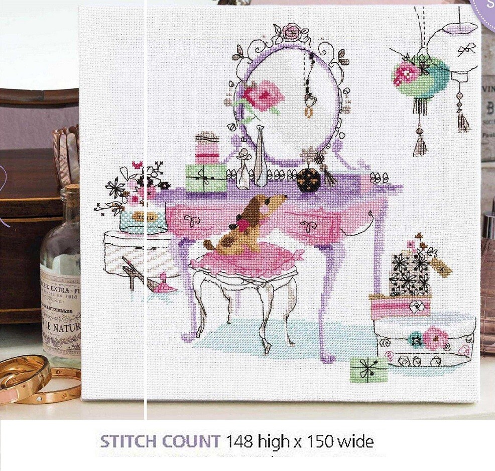 DRESSING ROOM  CROSS STITCH  PATTERN  ONLY    EQ - RQV