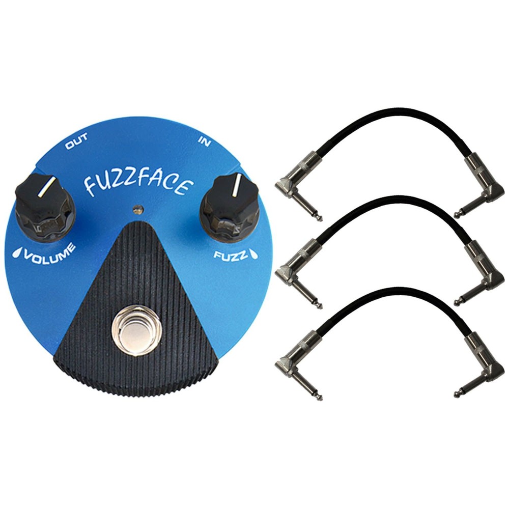 Dunlop FFM1 SILICON FUZZ FACE MINI Pedal w/ Patch Cables