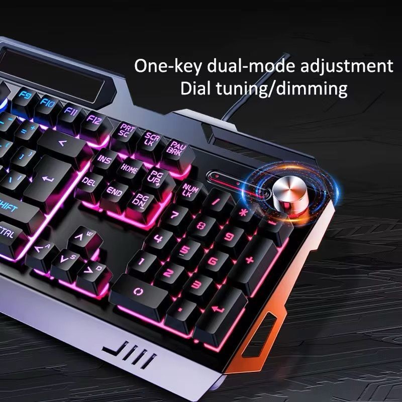 RGB Backlit Gaming Bundle, Keyboard, Mouse, and Headset with Metal Panel