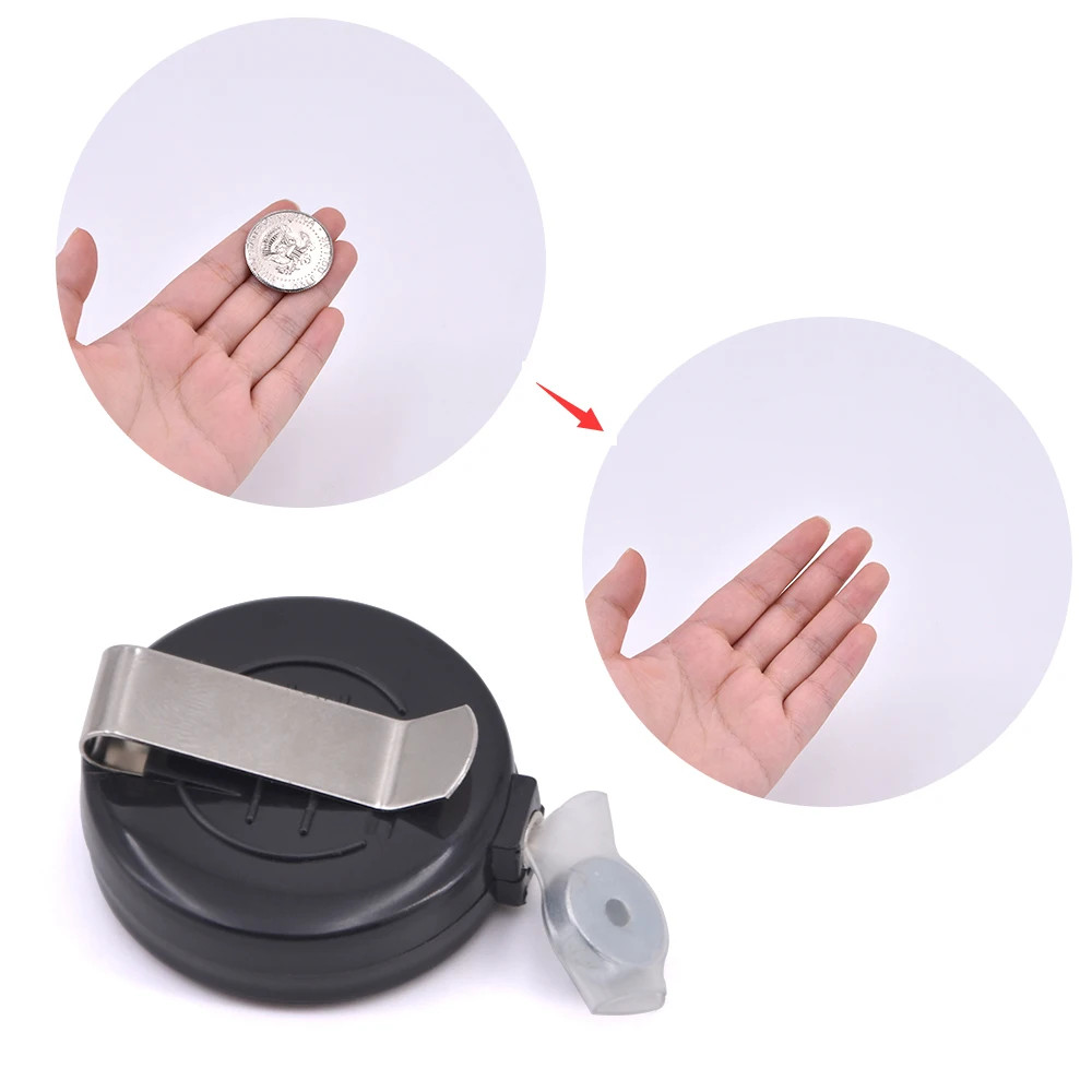 1pc Coins Disappear Device Tool Transparent Thread Magic Tricks Magician
