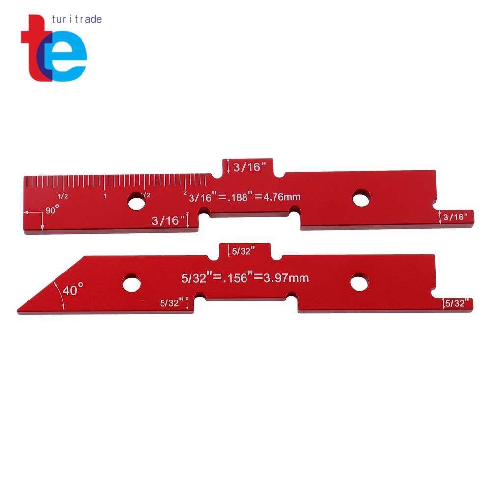 14 Pcs Aluminum Precision Router Table Setup Bars Setup Blocks Woodworking