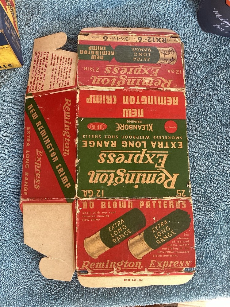 Remington express Extra Long Range Shot Shell Box Empty