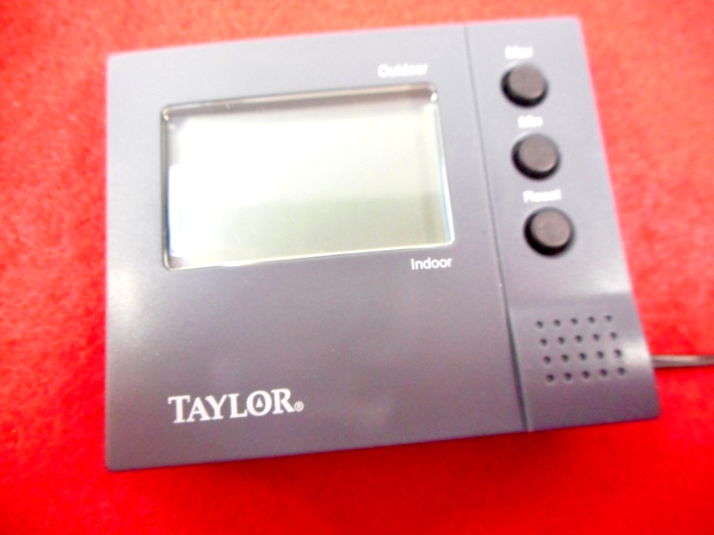 Taylor Digital Thermometer Indoor /Outdoor Sensor Temperature Complete Tested