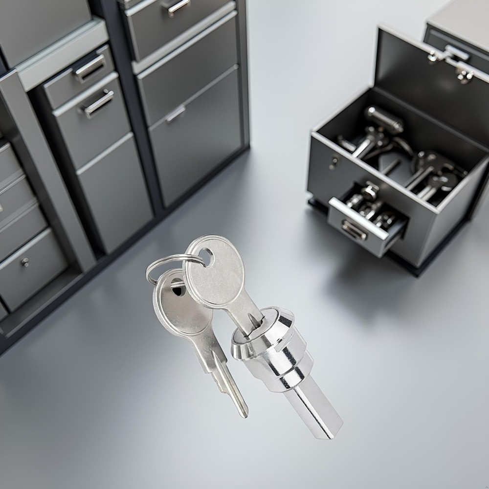 A Set Silver Universal Stainless Toolbox Lock, Lock Iron