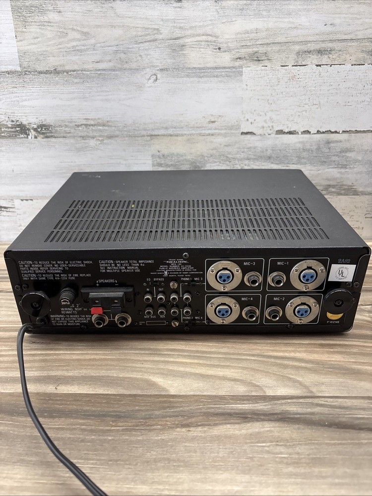 Realistic 80 Watt Solid State PA Amplifier MPA-80 Model 32-2026A - Tested/Works