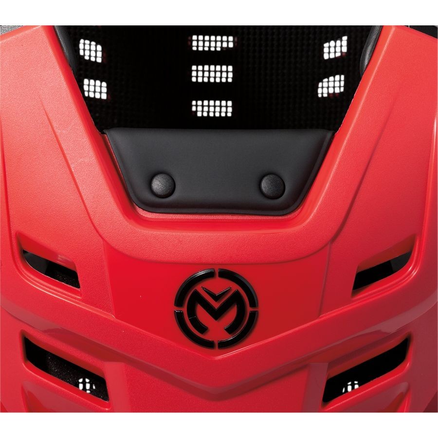 Moose Synapse Lite Pro Roost Deflector - Red/Black, Medium/Large 27010996