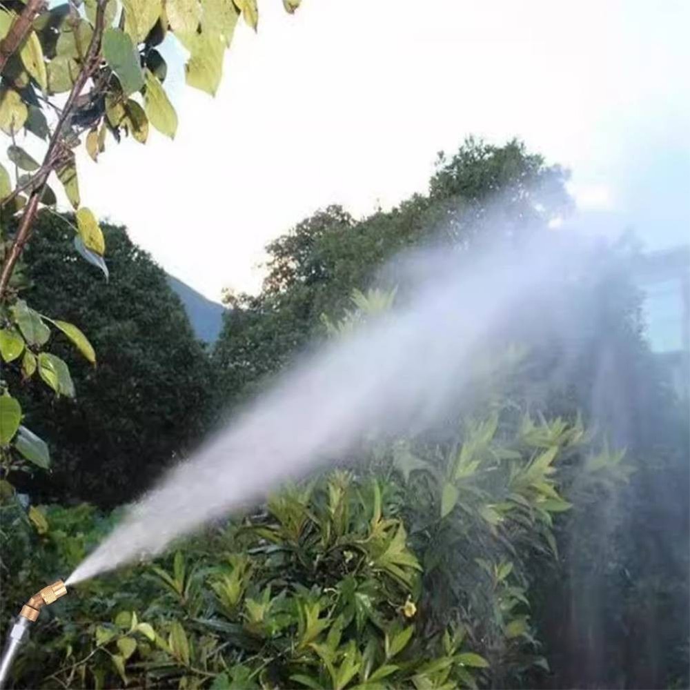 Efficient Copper Nozzle with Adjustable Mist for Watering and Cleaning