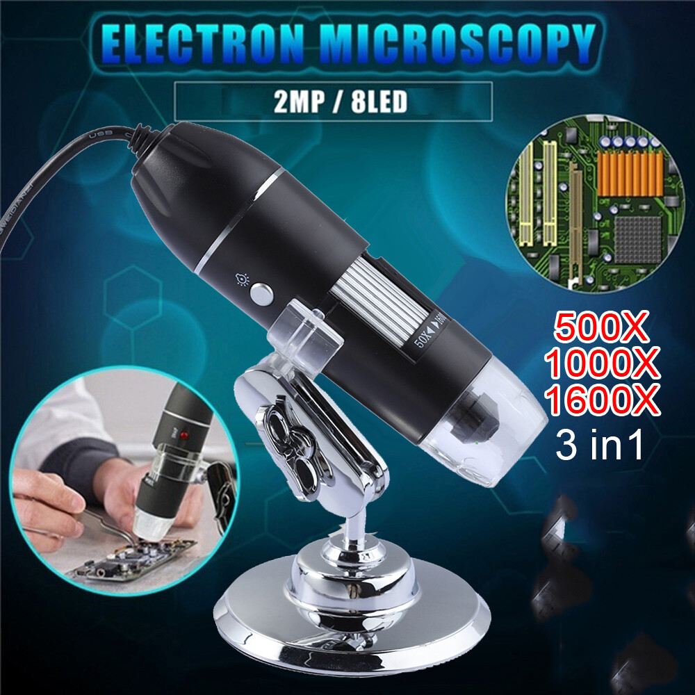 1600X Wire Microscope Camera Magnifier USB Digital for Android Phone Mac Windows