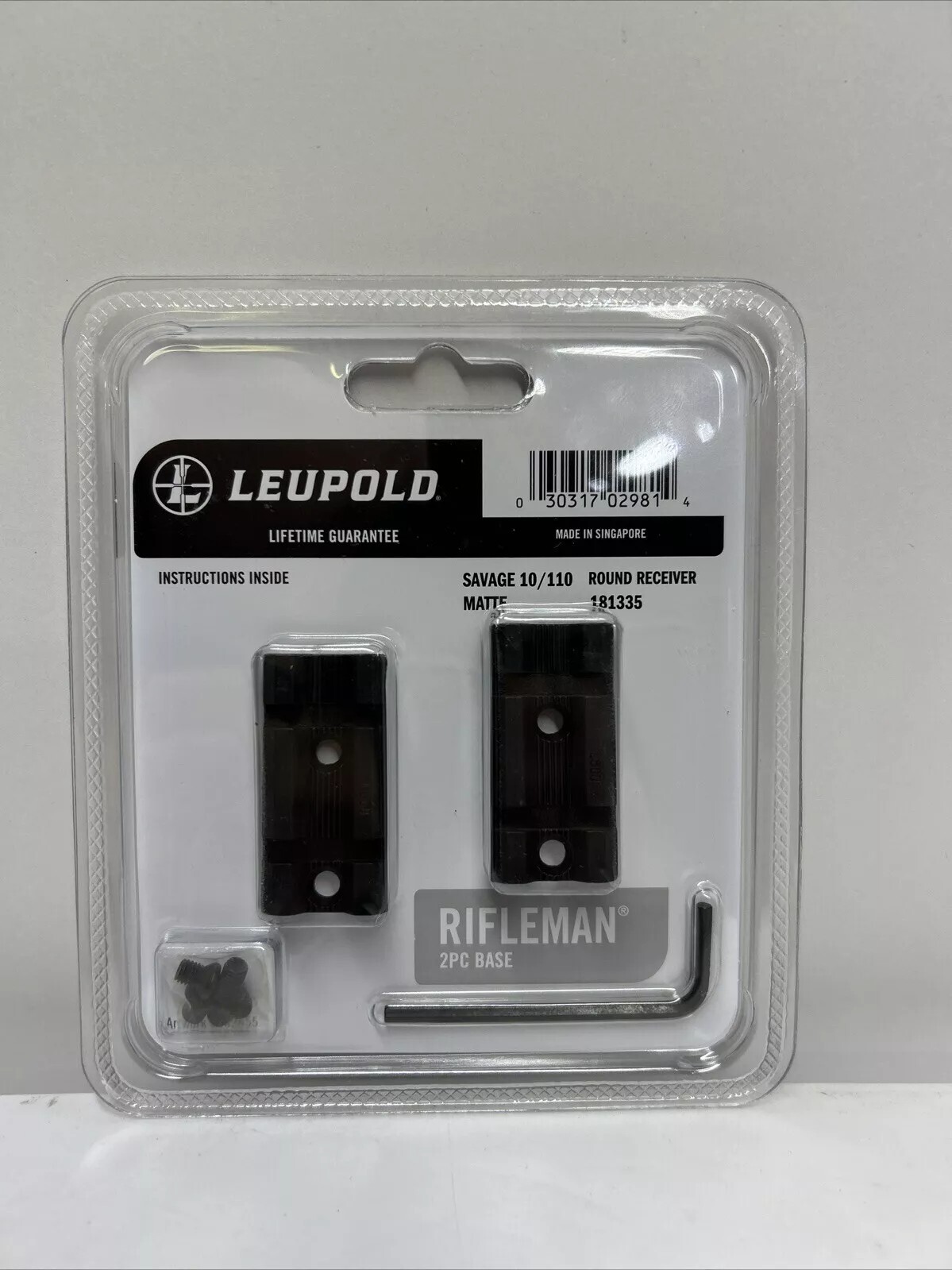Leupold Rifleman Two-Piece Bases Matte Savage 10/110 Round Receiver 8-40🔥181335