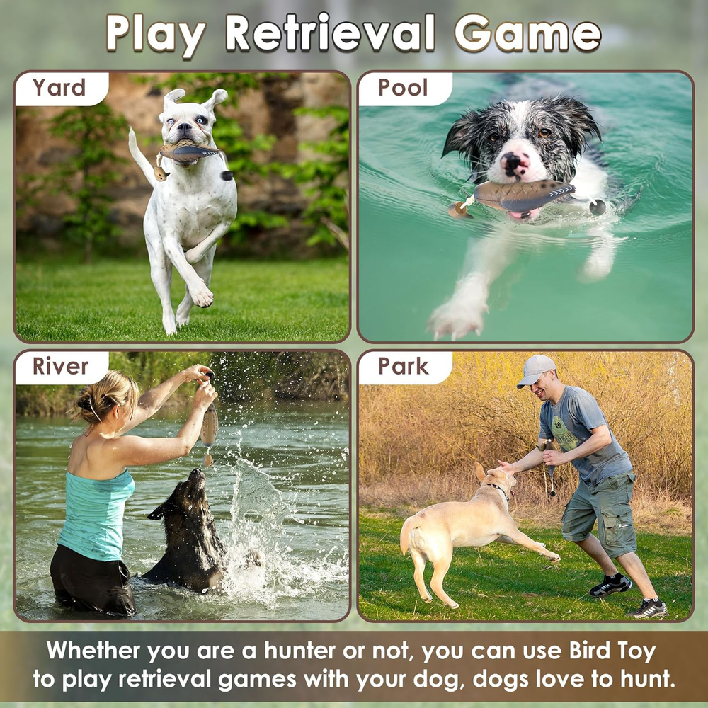 Hunting Dog Training Dummies - Floating Retriever Trainer & Interactive Toy 2 Pk