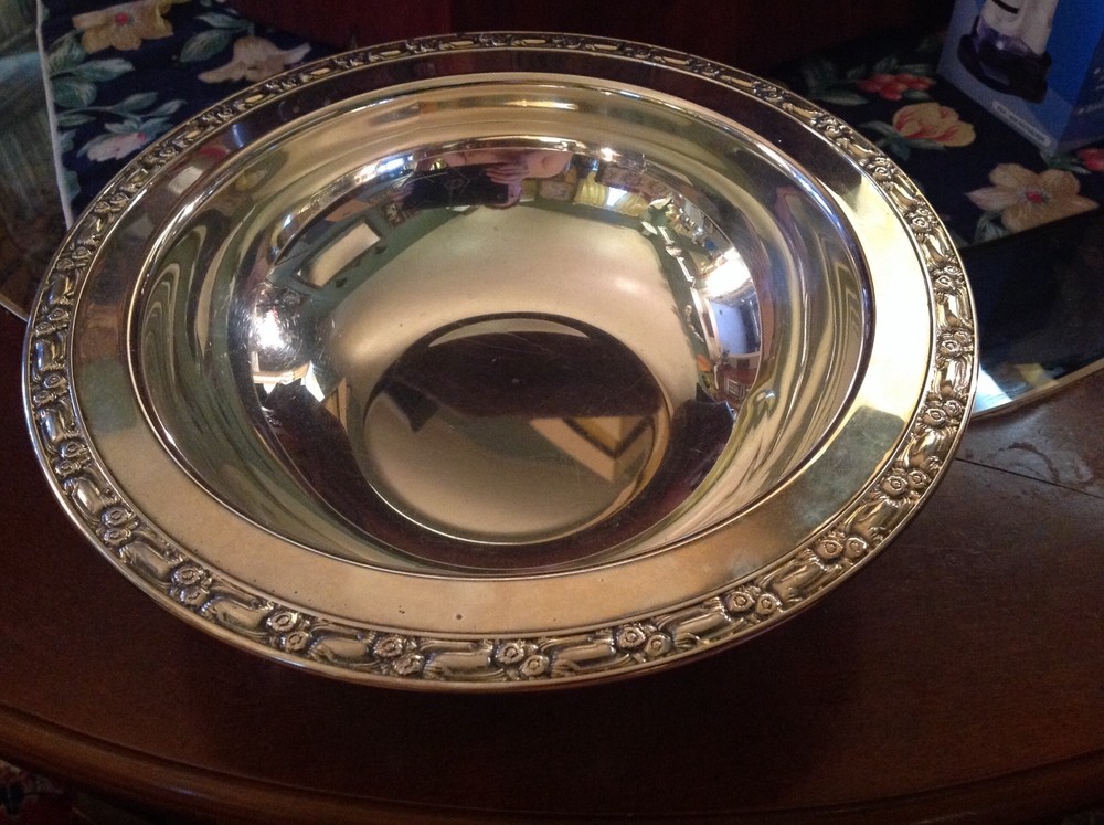 Footed Siver Plated Serving Dish