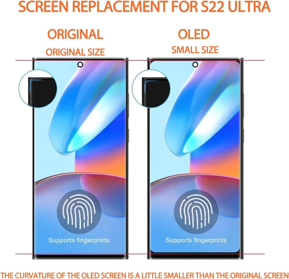 OLED For Samsung Galaxy S22 Ultra Screen Replacement LCD Display S908U Touch