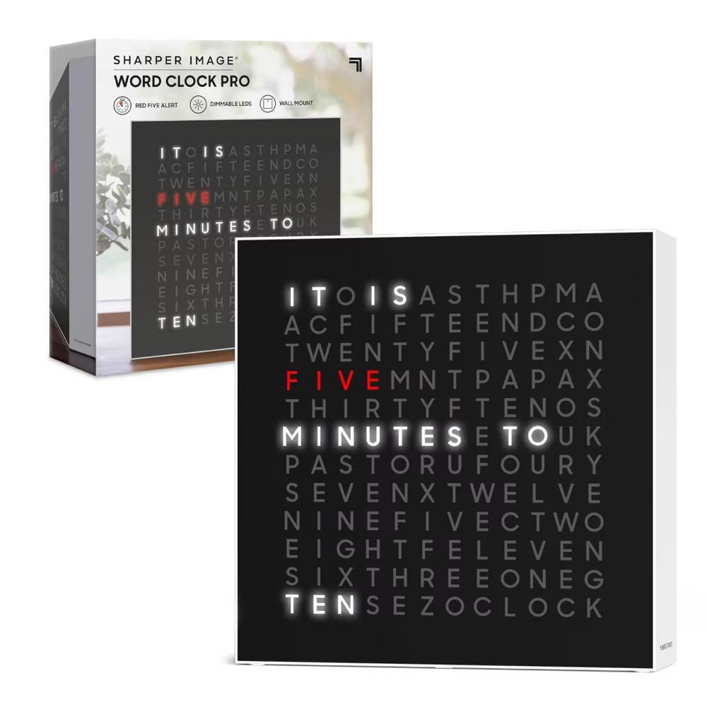 Sharper Image LED Word Clock Pro