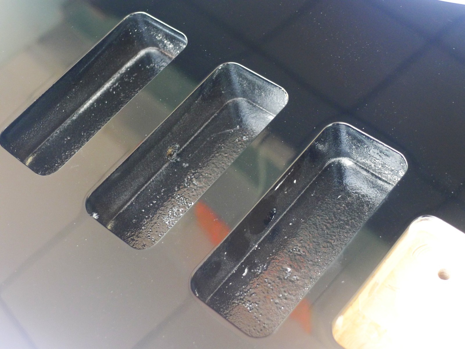 Tele Style Guitar Body 3pcs Alder Black Fit 3pcs P90 With Half Bridge ≦4.8Lbs