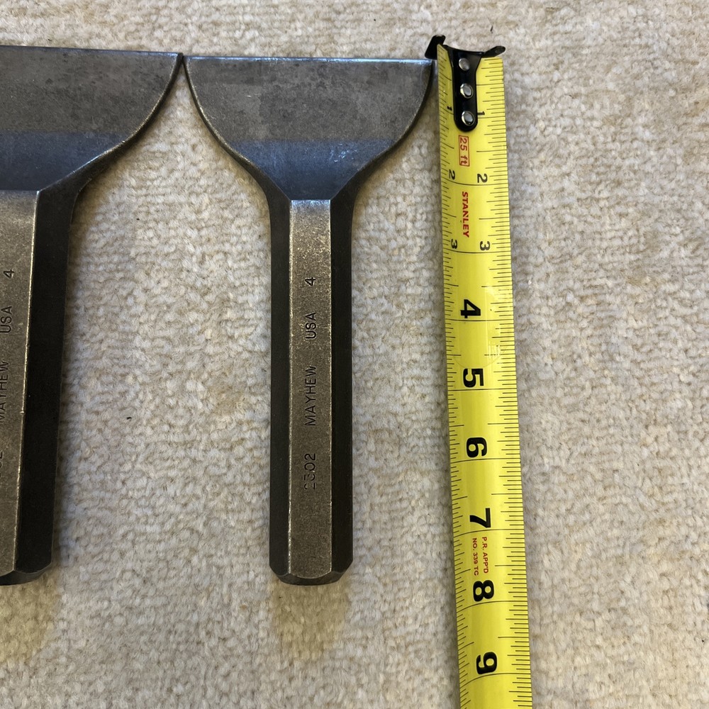 QTY 4 Mayhew 12302 Brick Mason Chisel