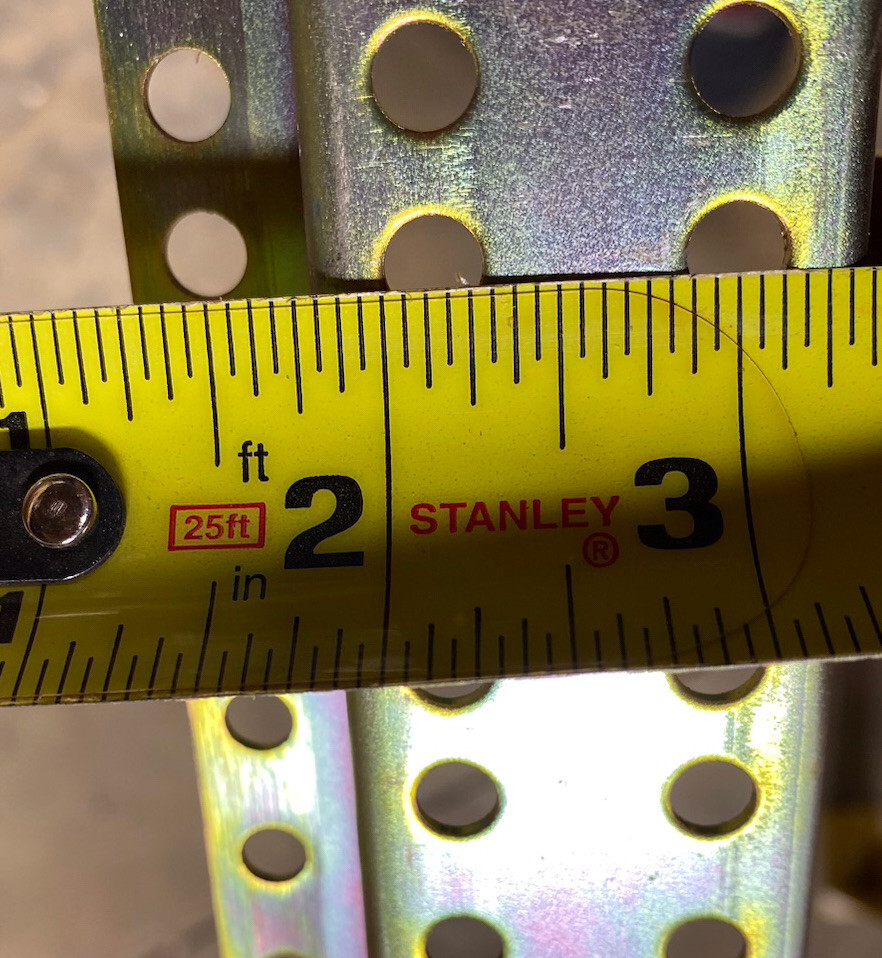 2 - MOUNTING RACK RAILS USED CONDITION 78.75” LONG