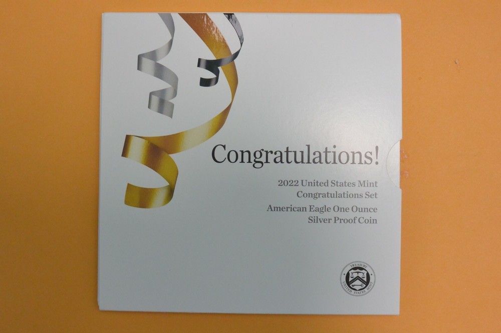 2022 W PROOF SILVER EAGLE CONGRATULATION SET 22RF