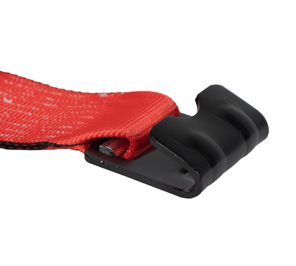 (20 Pack) 4" x 30' Winch Strap with Flat Hook - Red