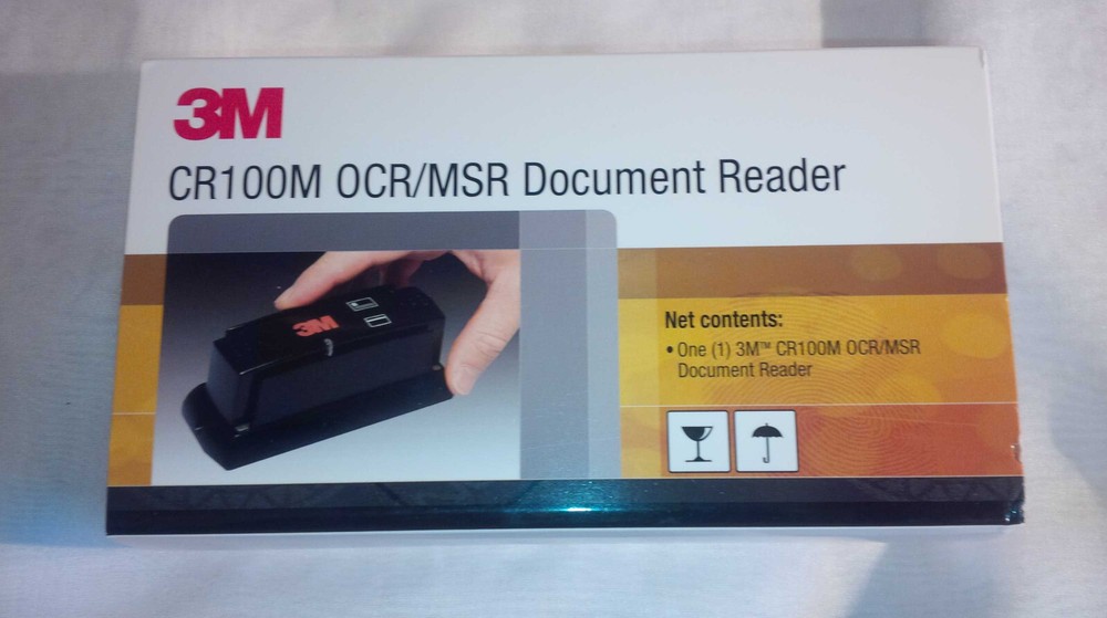 3M CR100M OCR/MSR Document Reader USB Scanner W/ Drivers & WizzForms Trial CD