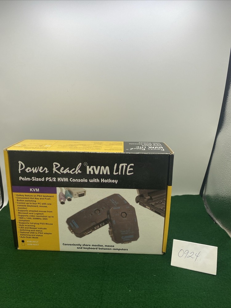 Genuine Power Reach Lite CompuCable Console KVM Switch Controller KVM-201LT