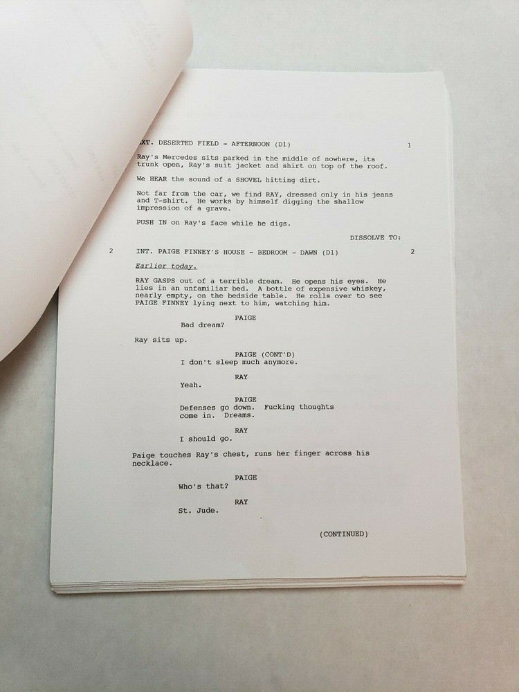 RAY DONOVAN / David Hollander 2015 TV Script, White Production Draft, "Tulip"
