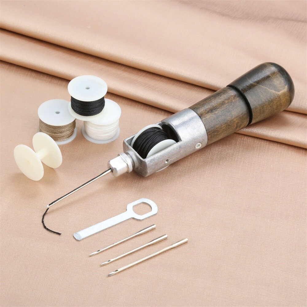 Lock Stitching Tool Needle Thread Leather Stitching Tool Belt Strips Shoemaker