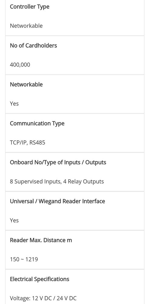 tyco iSTAR - EDGESTAR Edge Controller 4 RDR, 64MB, ENC 2-RM4