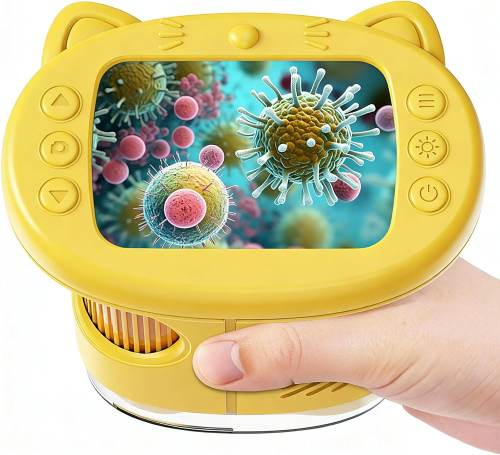 1000X Handheld Digital Microscope for Kids : Wonderquest Microscope with 2.0" IP