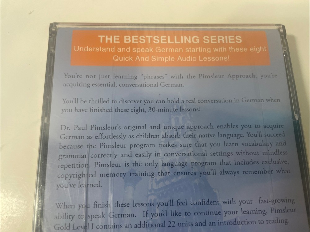 Pimsleur Quick & Simple German 2nd Revised Edition CD Audio Lessons Complete NEW