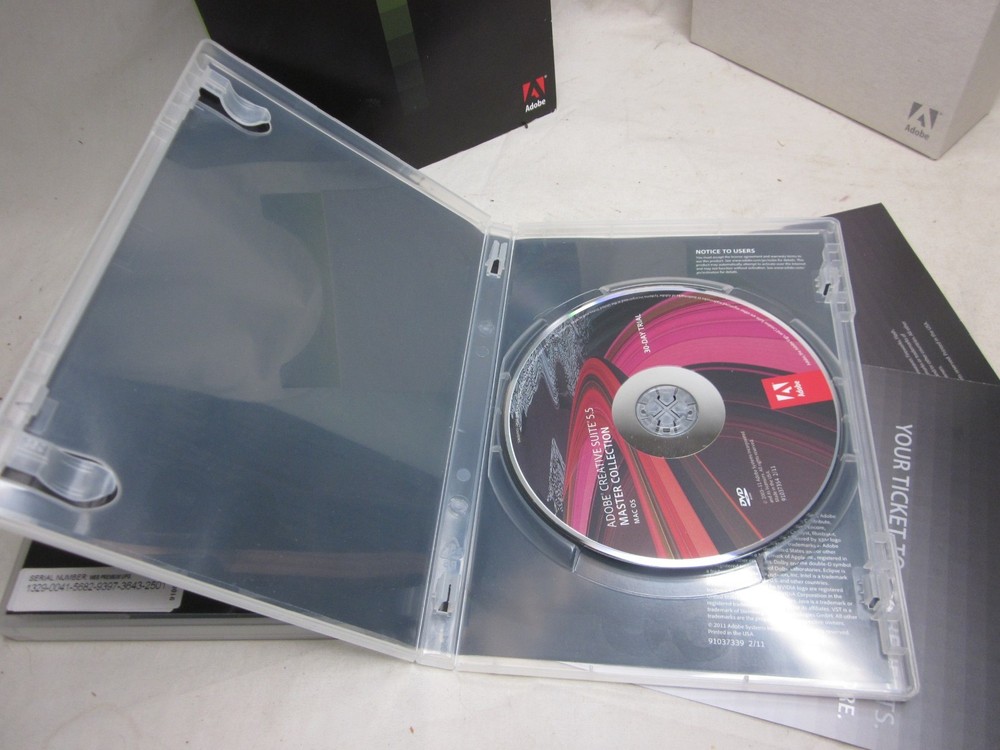* ADOBE CREATIVE SUITE 4 WEB PREMIUM MAC OS 5.5 MASTER COLLECTION *NOTE