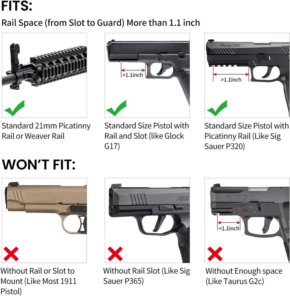 Trinity 300 lumen tactical flashlight for Smith & Wesson M&P 380 shield model.